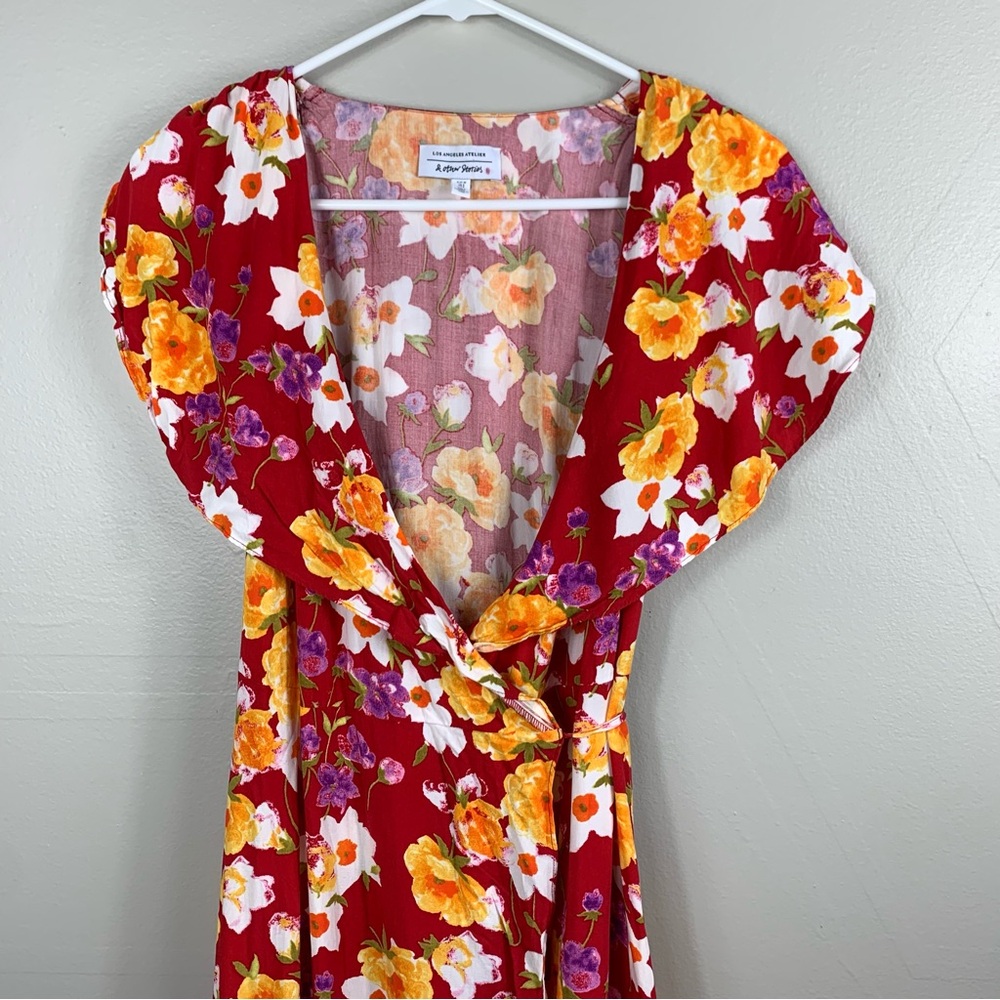 & Other Stories | Maxi Floral Wrap Dress with Flower pattern Size 8
